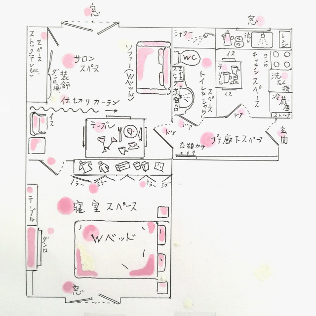 15区 モンパルナスのアパルトマン